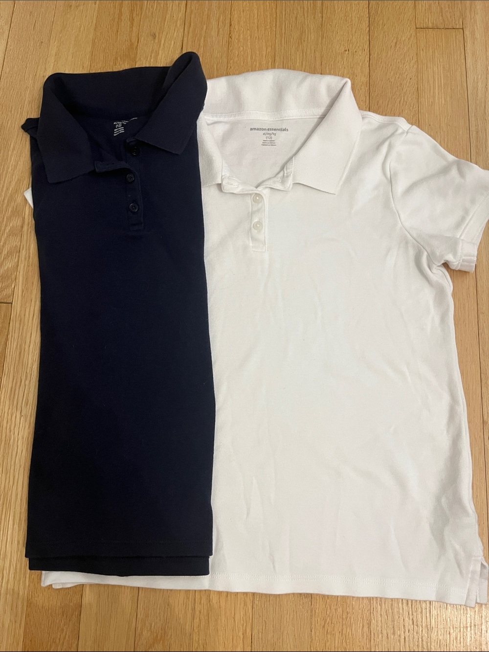 Girls Polo Shirt - Navy and White - Perfect for Uniforms
